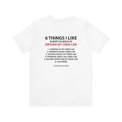 "6 Things I Like" Ford Bumpside - Short Sleeve Tee